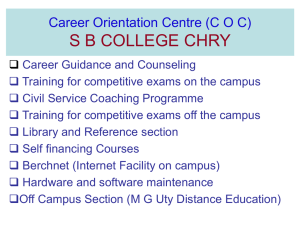 Career Orientation Centre (C O C) S B COLLEGE CHRY