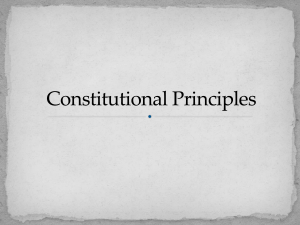 The Seven Principles of the American Constitution