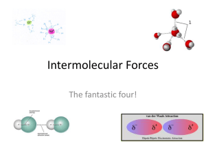 Intermolecular Forces - Montgomery County Schools