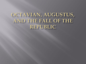 Octavian to Augustus PPT