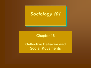 Chapter 16: Collective Behavior, Social Movements, and Social