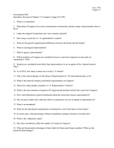 Govt. 2305 Chapter 12 Government 2305 Questions, first part of