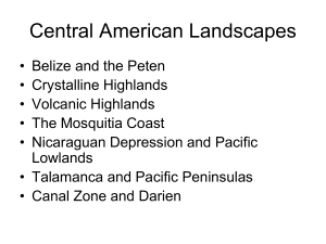 4. Middle America's Physical Landscape Regions