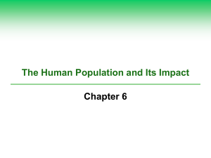 Human Population Growth Continues but It Is Unevenly Distributed (2)