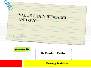 Value chain and GVC