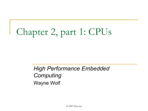 High Performance Embedded Computing