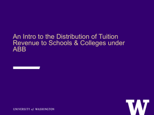 Tuition Revenue Distribution - Office of Planning & Budgeting