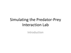 Predator Prey Simulation Introduction PP 2