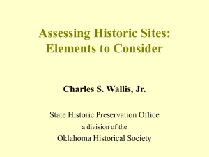 Assessing Historic Sites: Elements to Consider