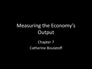 Measuring the Economy*s Output