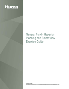 Exercise Guide - Office Of Budget, Planning, and Analysis