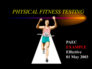 physical readiness test