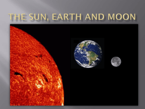 Information on The Sun, Earth and Moon