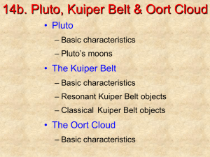 Chapter 14b: Pluto, Kuiper Belt & Oort Cloud PowerPoint presentation