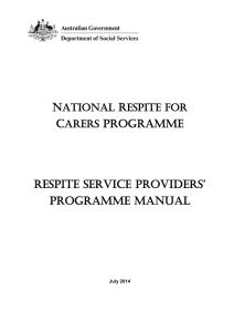 Urbis Report - Department of Social Services