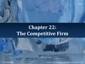 The Competitive Firm - McGraw Hill Higher Education