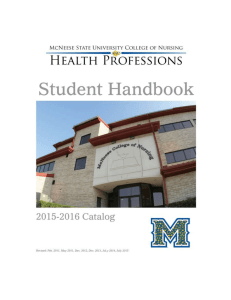 Nursing - McNeese State University