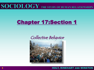 Collective Behavior - Annapolis High School