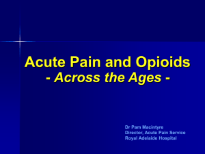 Acute Pain Management in the Opioid Dependent Patient
