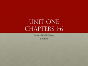 Unit One Chapters 1-6