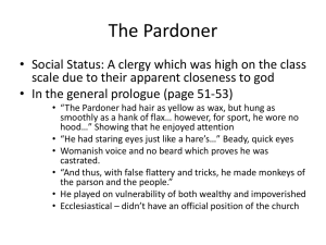The Pardoner - pardonersproject