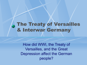 The Treaty of Versailles & Interwar Germany