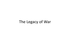 The Legacy of War