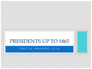 Presidents up to 1860