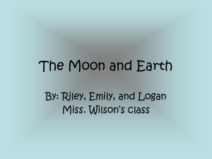 The Moon and Earth