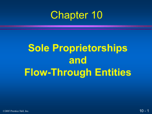 Chapter 10: Flow-Through Entities