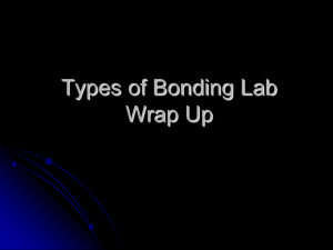 Types of Chemical Bonding