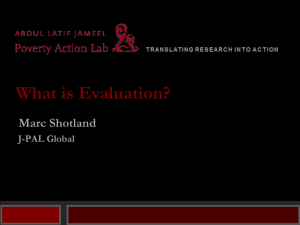 What is Evaluation