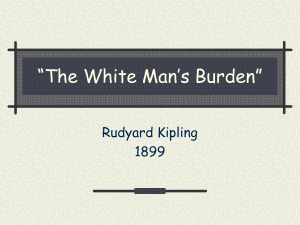 The White Man's Burden By Rudyard Kipling