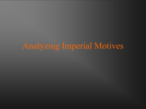 Analyzing Imperial Motives