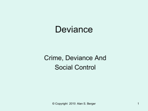 Week 10-- Deviance