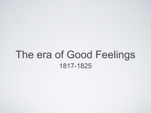 The era of Good Feelings