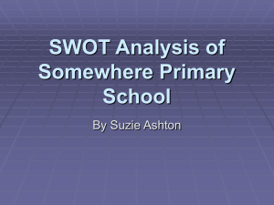 SWOT Analysis of Johnsonville Primary School