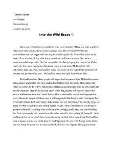 good thesis statements for into the wild