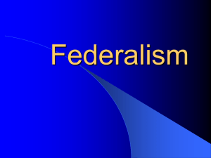 Federalism PowerPoint