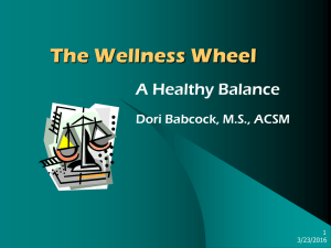 Wellness wheel