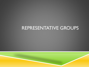 Representative groups