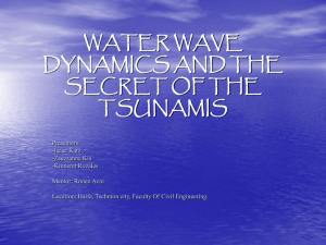 water wave hydrodynamics and the secret of the tsunamis