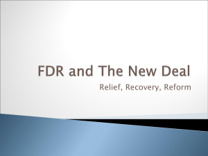 FDR and The New Deal