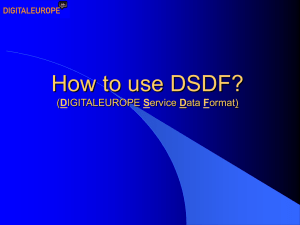 How to Use the DSDF