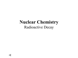 Nuclear Chemistry - mscurransclasses