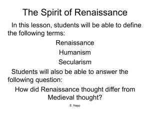 The Spirit of Renaissance - White Plains Public Schools