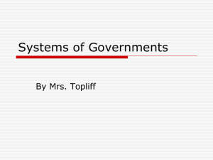 Systems of Governments
