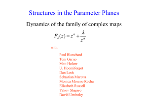 Structures in the Parameter Planes