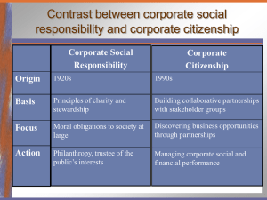 Corporate Social Responsibility