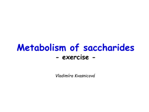 Metabolism of saccharides